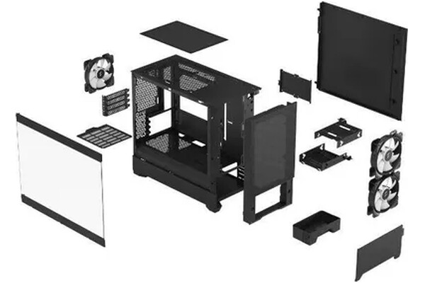 Obudowa PC Fractal Design Pop Mini Air TG Mini Tower czarny