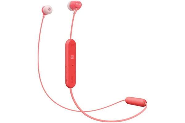 Słuchawki Sony WIC300R Dokanałowe Bezprzewodowe czerwony