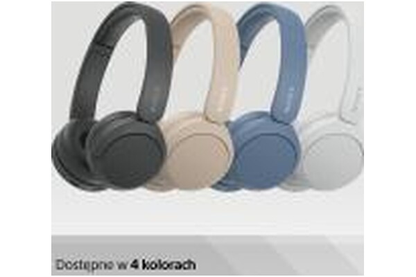 Słuchawki Sony WHCH520 Nauszne Bezprzewodowe kremowy