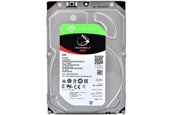 Dysk wewnętrzny Seagate Ironwolf HDD SATA (3.5") 6TB