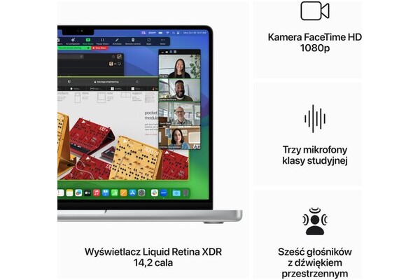 Laptop Apple MacBook Pro 14.2" Apple M3 Apple M3 (10 rdz.) 8GB 512GB SSD macOS Sonoma