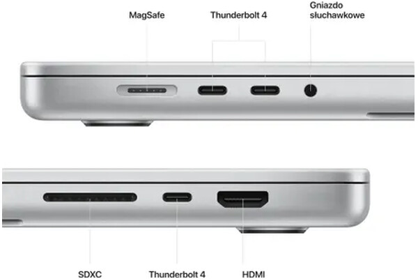 Laptop Apple MacBook Pro 16.2" Apple M2 Pro Apple M2 Pro 16GB 512GB SSD macOS - srebrny