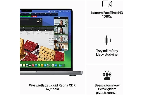 Laptop Apple MacBook Pro 14.2" Apple M3 M3 8GB 1024GB SSD macOS Sonoma