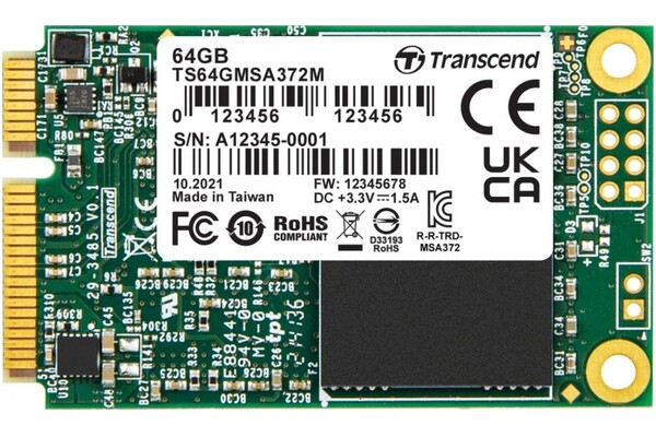 Dysk wewnętrzny Transcend TS64GMSA372M MSA372M SSD SATA 64GB