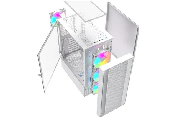 Obudowa PC Gembird CCCFC4000W Fornax 4000 Midi Tower biały