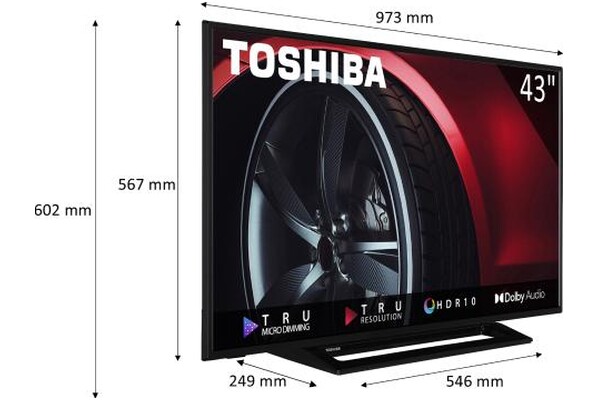 Telewizor TOSHIBA 43L3163DG 43" Full HD