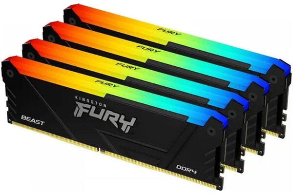 Pamięć RAM Kingston Fury Beast RGB KF436C18BB2AK4128 128GB DDR4 3600MHz 1.35V