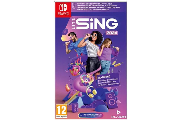 Lets Sing 2024 + 2 mikrofony Nintendo Switch