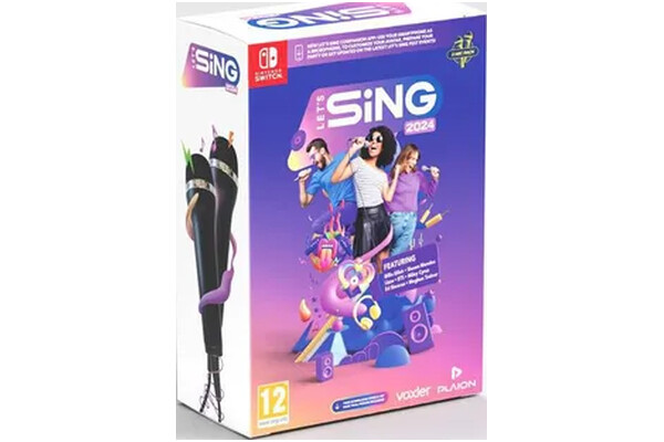 Lets Sing 2024 + 2 mikrofony Nintendo Switch