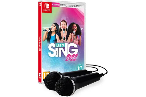 Lets Sing 2022 + 2 mikrofony Nintendo Switch