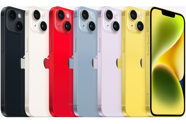 Smartfon Apple iPhone 14 żółty 6.1" 256GB