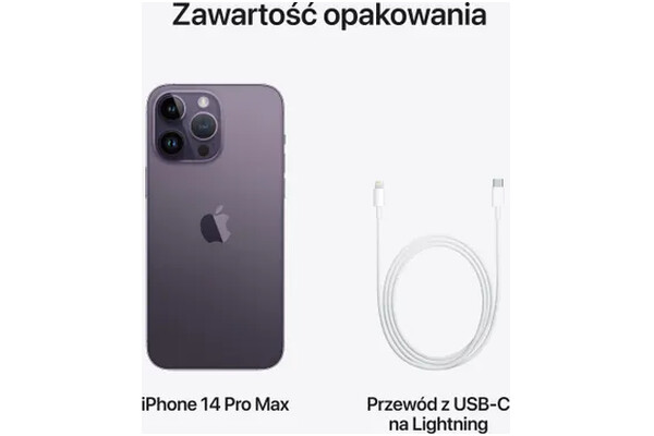 Smartfon Apple iPhone 14 Pro Max 5G głęboka purpura 6.7" 6GB/512GB