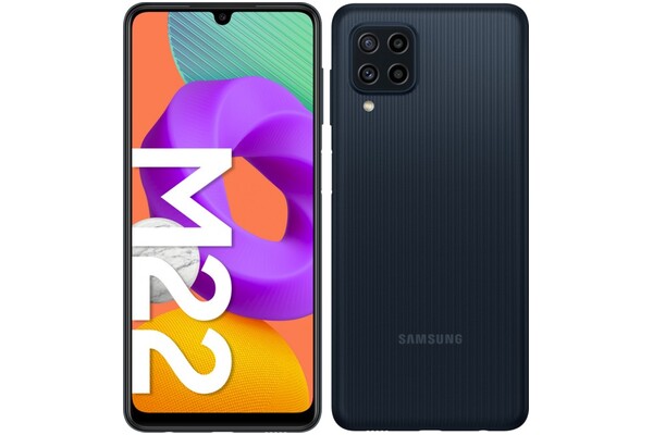 Smartfon Samsung Galaxy M22 czarny 6.4" 4GB/128GB