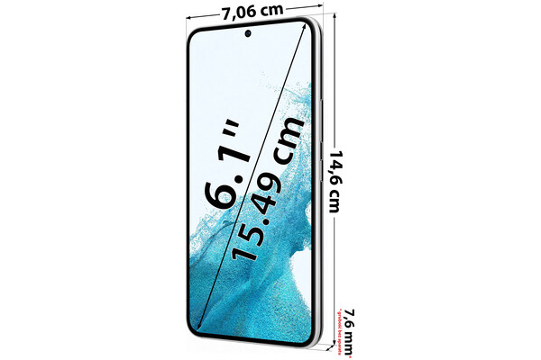 Smartfon Samsung Galaxy S22 5G biały 6.1" 8GB/128GB