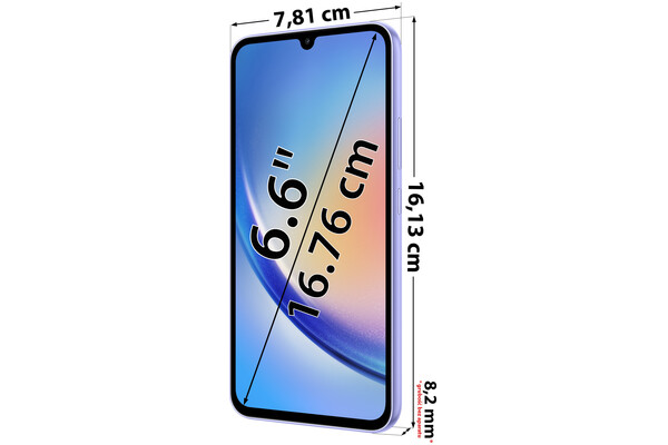 Smartfon Samsung Galaxy A34 fioletowy 6.6" 256GB