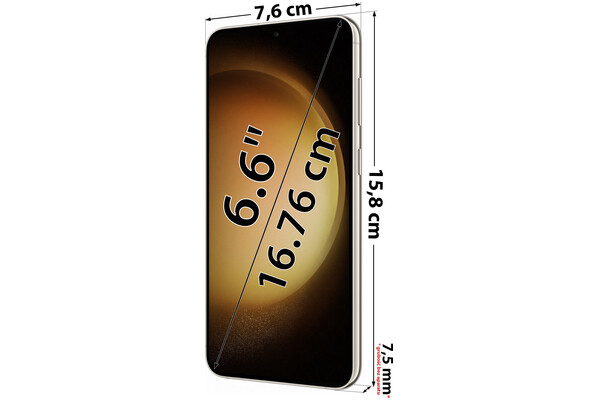 Smartfon Samsung Galaxy S23 Plus kremowy 6.6" 512GB