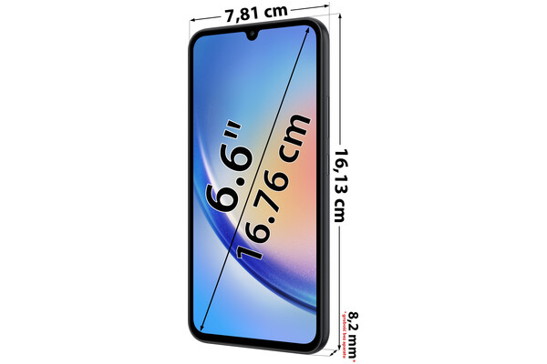 Smartfon Samsung Galaxy A34 czarny 6.6" 256GB