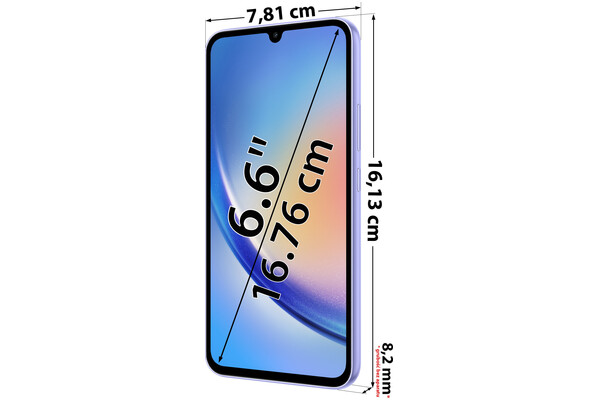 Smartfon Samsung Galaxy A34 fioletowy 6.6" 128GB