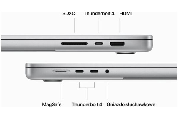 Laptop Apple MacBook Pro 16.2" Apple M3 Pro Apple M3 Pro (18 rdz.) 18GB 1024GB SSD macOS Sonoma
