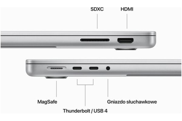 Laptop Apple MacBook Pro 14.2" Apple M3 Apple M3 (10 rdz.) 16GB 1024GB SSD macOS Sonoma