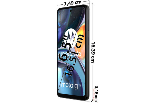 Smartfon Motorola moto g22 czarny 6.5" 4GB/64GB