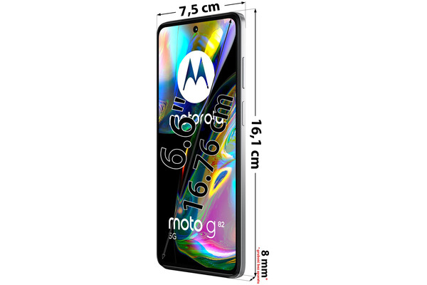 Smartfon Motorola moto g82 5G biały 6.6" 6GB/128GB