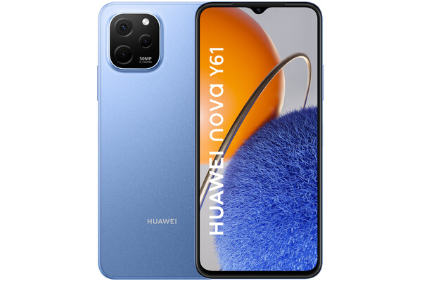 Smartfon Huawei nova Y61 niebieski 6.52" 4GB/64GB