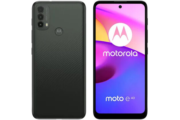 Smartfon Motorola moto e40 czarny 6.53" 4GB/64GB