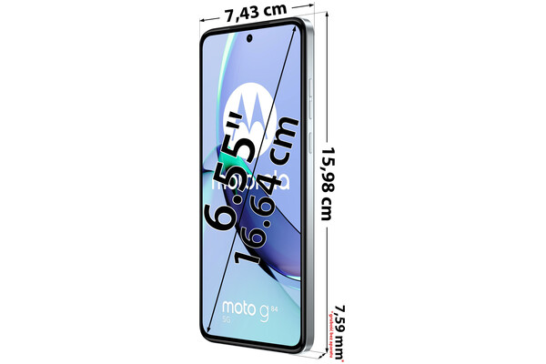 Smartfon Motorola moto g84 5G błękitny 6.55" 12GB/256GB