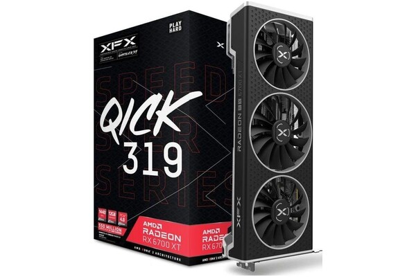 Karta graficzna XFX RX 6700 XT QICK 319 Black Gaming 12GB GDDR6