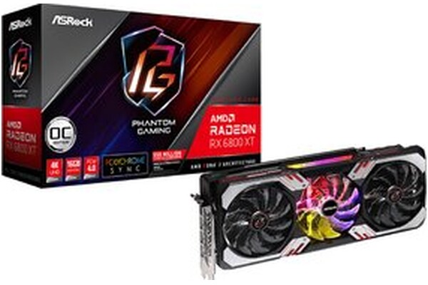 Karta graficzna ASrock RX 6800 XT Phantom Gaming D OC 16GB GDDR6