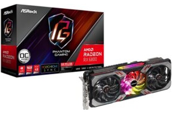 Karta graficzna ASrock RX 6800 Phantom Gaming D OC 16GB GDDR6