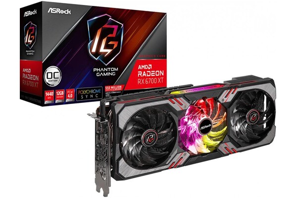 Karta graficzna ASrock RX 6700 XT Phantom Gaming D OC 12GB GDDR6