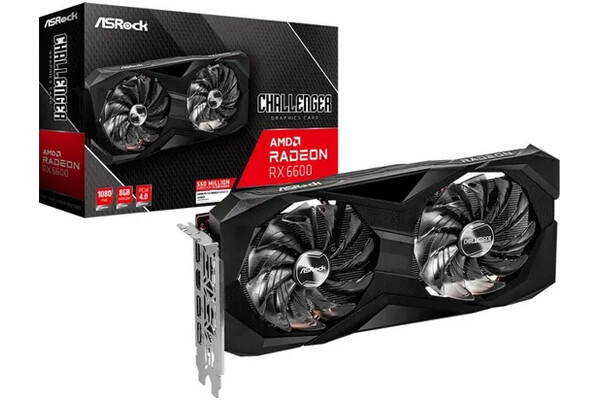 Karta graficzna ASrock RX 6600 Challenger D 8GB DDR6