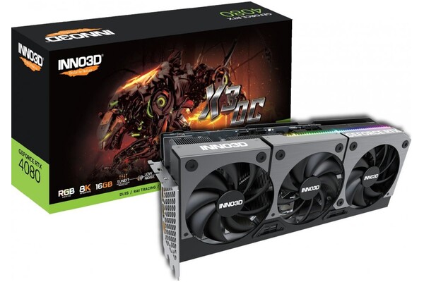 Karta graficzna Inno3D RTX 4080 X3 OC 16GB GDDR6X