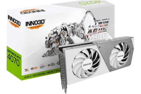 Karta graficzna Inno3D RTX 4070 X2 White OC 12GB GDDR6X