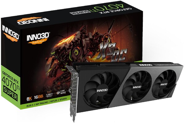 Karta graficzna Inno3D RTX 4070 Ti SUPER X3 OC 16GB GDDR6X