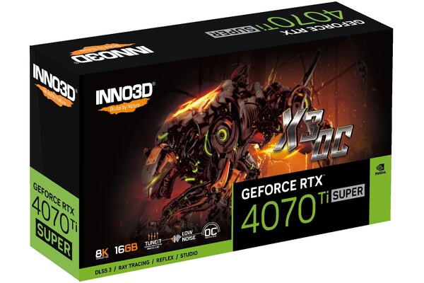 Karta graficzna Inno3D RTX 4070 Ti SUPER X3 OC 16GB GDDR6X