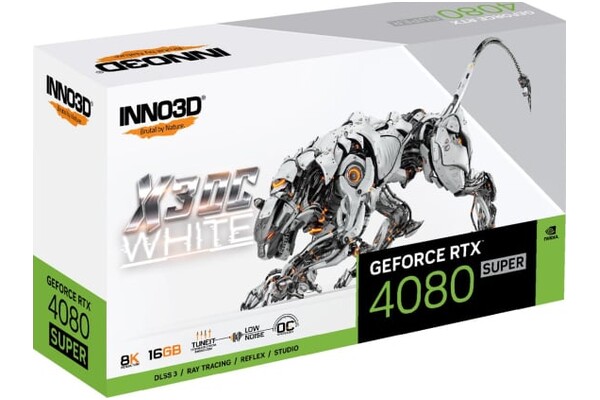 Karta graficzna Inno3D RTX 4080 SUPER X3 White OC 16GB GDDR6X