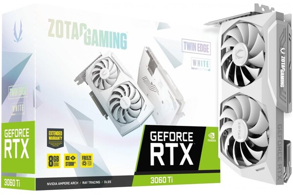 Karta graficzna ZOTAC RTX 3060 Ti Twin Edge White 8GB GDDR6X