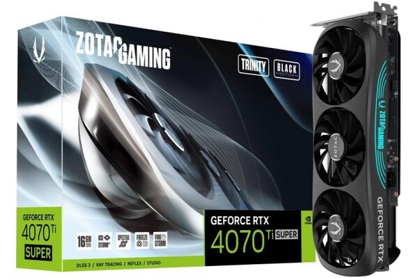 Karta graficzna ZOTAC RTX 4070 Ti SUPER Trinity Black 16GB GDDR6X