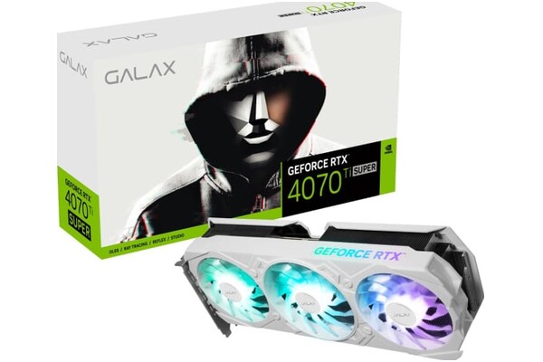 Karta graficzna KFA2 RTX 4070 Ti SUPER EX Gamer White 16GB GDDR6X