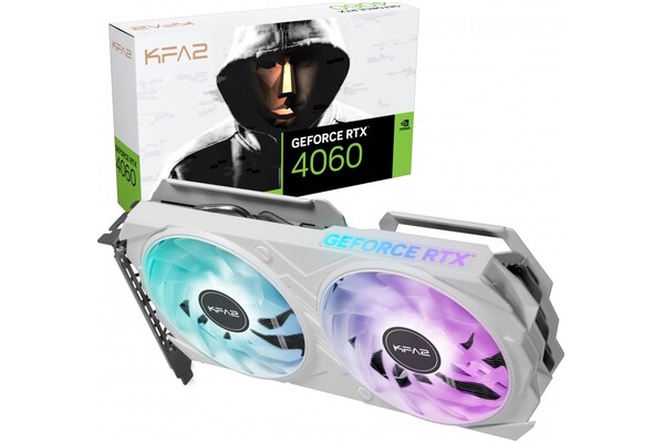 Karta graficzna KFA2 RTX 4060 EX 1-click White EX OC 8GB GDDR6