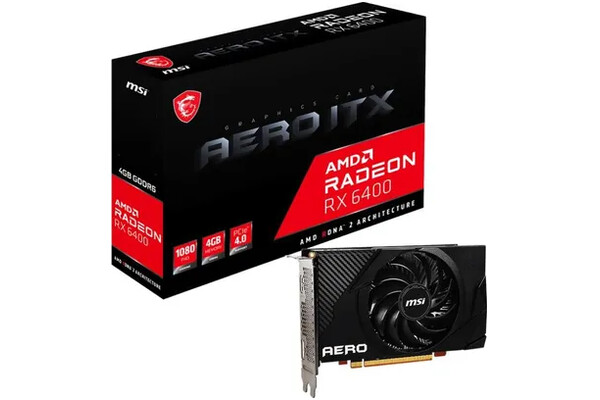Karta graficzna MSI RX 6400 Aero ITX 4GB DDR6