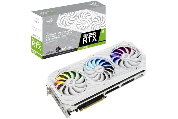 Karta graficzna ASUS RTX 3090 ROG Strix White Gaming OC 24GB GDDR6X