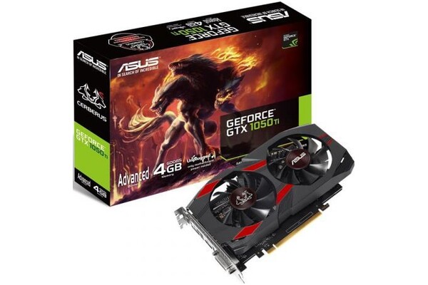 Karta graficzna ASUS GTX 1050 Ti Cerberus Advanced 4GB GDDR5