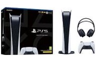 Konsola Sony PlayStation 5 Digital 825GB biały + słuchawki PULSE