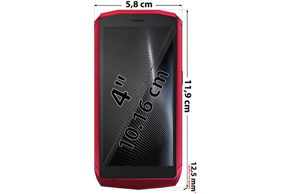 Smartfon CUBOT Pocket czerwony 4" 4GB/64GB