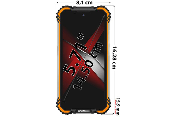 Smartfon DOOGEE S58 Pro pomarańczowy 5.71" 6GB/64GB