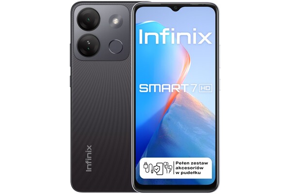 Smartfon Infinix Smart 7 czarny 6.6" 2GB/64GB